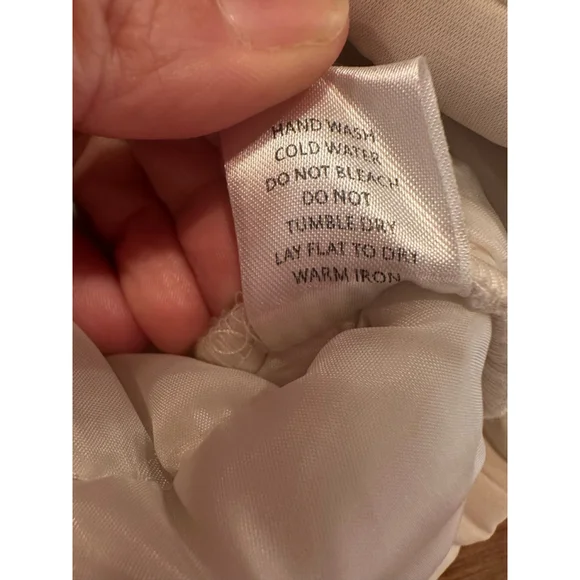 Mazik Cream Ruffle Puffer Vest Boho Fall Layering Medium - Picture 10 of 13